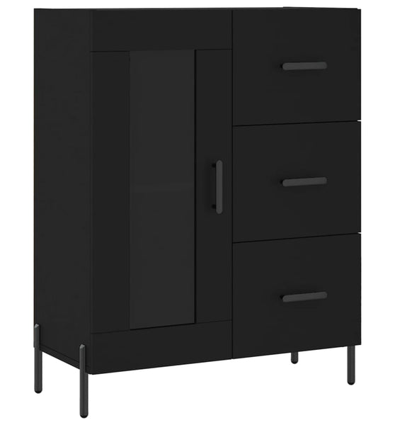 Sideboard Schwarz 69,5x34x90 cm Holzwerkstoff