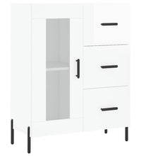 Sideboard Hochglanz-Weiß 69,5x34x90 cm Holzwerkstoff