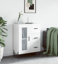 Sideboard Hochglanz-Weiß 69,5x34x90 cm Holzwerkstoff
