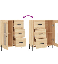 Sideboard Sonoma-Eiche 69,5x34x90 cm Holzwerkstoff