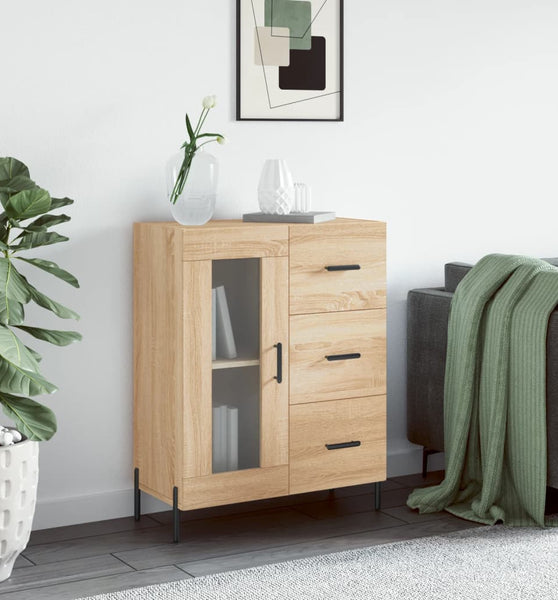 Sideboard Sonoma-Eiche 69,5x34x90 cm Holzwerkstoff