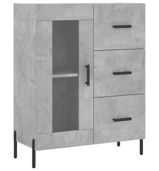 Sideboard Betongrau 69,5x34x90 cm Holzwerkstoff