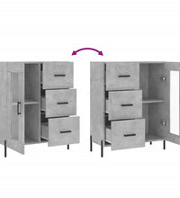 Sideboard Betongrau 69,5x34x90 cm Holzwerkstoff