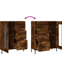 Sideboard Räuchereiche 69,5x34x90 cm Holzwerkstoff