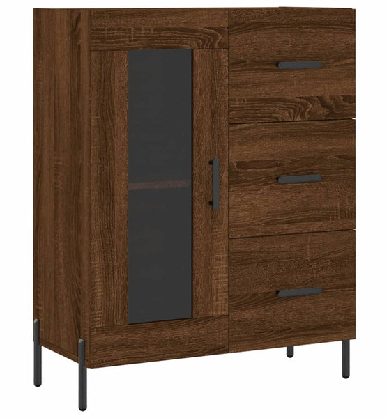 Sideboard Braun Eichen-Optik 69,5x34x90 cm Holzwerkstoff