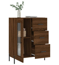 Sideboard Braun Eichen-Optik 69,5x34x90 cm Holzwerkstoff