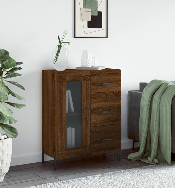 Sideboard Braun Eichen-Optik 69,5x34x90 cm Holzwerkstoff