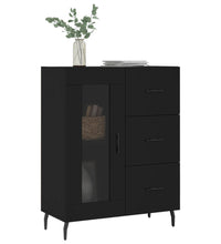 Sideboard Schwarz 69,5x34x90 cm Holzwerkstoff