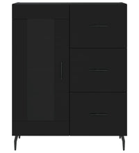 Sideboard Schwarz 69,5x34x90 cm Holzwerkstoff