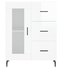 Sideboard Hochglanz-Weiß 69,5x34x90 cm Holzwerkstoff