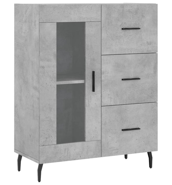 Sideboard Betongrau 69,5x34x90 cm Holzwerkstoff
