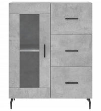 Sideboard Betongrau 69,5x34x90 cm Holzwerkstoff