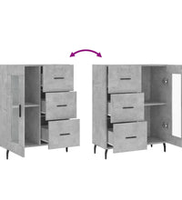 Sideboard Betongrau 69,5x34x90 cm Holzwerkstoff