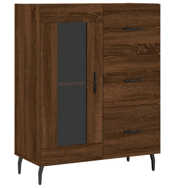 Sideboard Braun Eichen-Optik 69,5x34x90 cm Holzwerkstoff