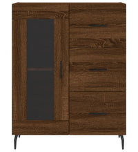 Sideboard Braun Eichen-Optik 69,5x34x90 cm Holzwerkstoff