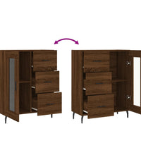 Sideboard Braun Eichen-Optik 69,5x34x90 cm Holzwerkstoff