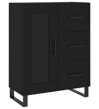 Sideboard Schwarz 69,5x34x90 cm Holzwerkstoff