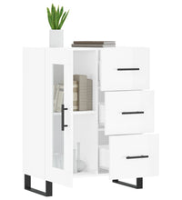 Sideboard Hochglanz-Weiß 69,5x34x90 cm Holzwerkstoff