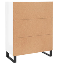 Sideboard Hochglanz-Weiß 69,5x34x90 cm Holzwerkstoff