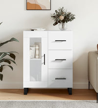 Sideboard Hochglanz-Weiß 69,5x34x90 cm Holzwerkstoff