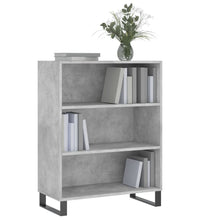 Regalschrank Betongrau 69,5x32,5x90 cm Holzwerkstoff