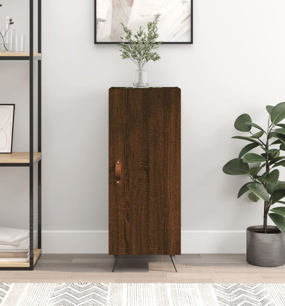 Sideboard Braun Eichen-Optik 34,5x34x90 cm Holzwerkstoff