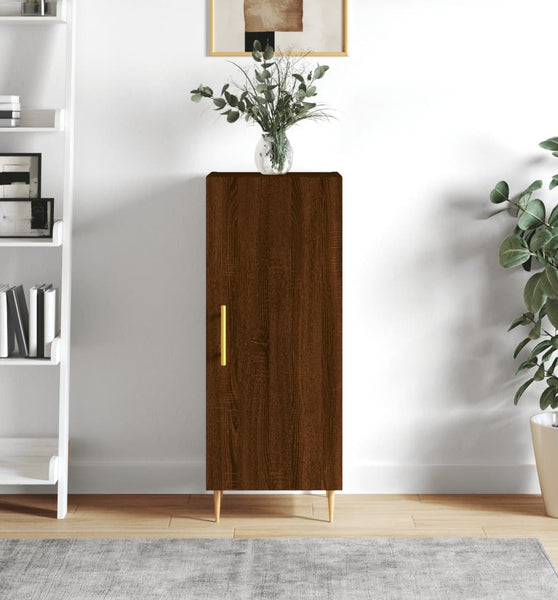 Sideboard Braun Eichen-Optik 34,5x34x90 cm Holzwerkstoff
