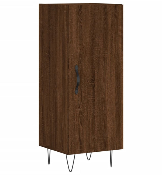 Sideboard Braun Eichen-Optik 34,5x34x90 cm Holzwerkstoff