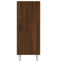 Sideboard Braun Eichen-Optik 34,5x34x90 cm Holzwerkstoff