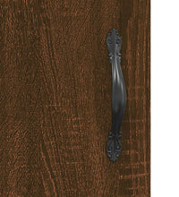 Sideboard Braun Eichen-Optik 34,5x34x90 cm Holzwerkstoff