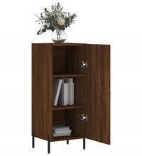 Sideboard Braun Eichen-Optik 34,5x34x90 cm Holzwerkstoff