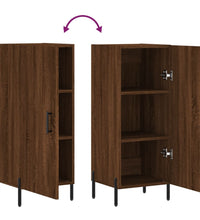 Sideboard Braun Eichen-Optik 34,5x34x90 cm Holzwerkstoff