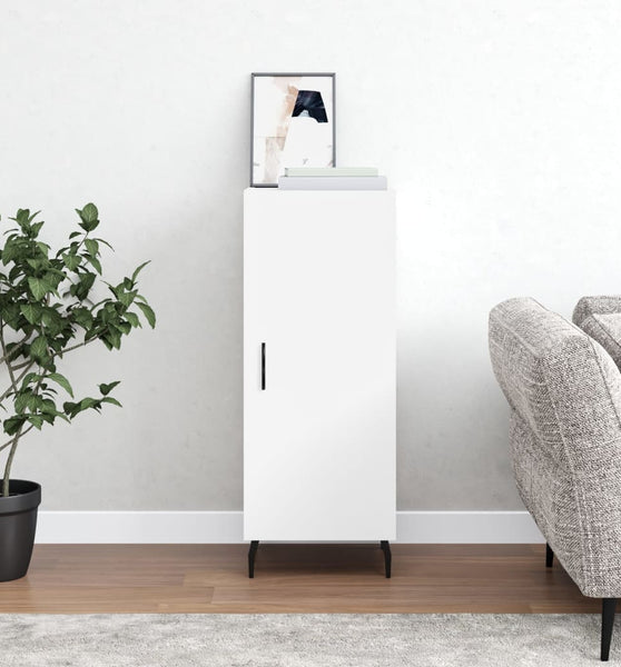Sideboard Weiß 34,5x34x90 cm Holzwerkstoff