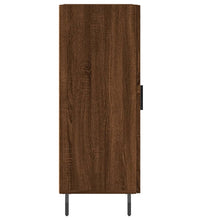 Sideboard Braun Eichen-Optik 34,5x34x90 cm Holzwerkstoff