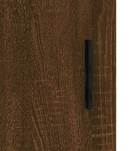 Sideboard Braun Eichen-Optik 34,5x34x90 cm Holzwerkstoff
