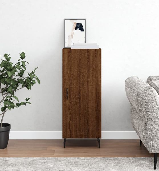 Sideboard Braun Eichen-Optik 34,5x34x90 cm Holzwerkstoff