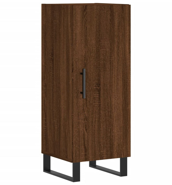 Sideboard Braun Eichen-Optik 34,5x34x90 cm Holzwerkstoff