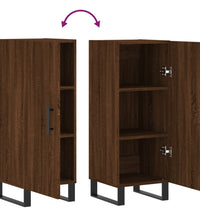 Sideboard Braun Eichen-Optik 34,5x34x90 cm Holzwerkstoff