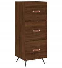 Sideboard Braun Eichen-Optik 34,5x34x90 cm Holzwerkstoff
