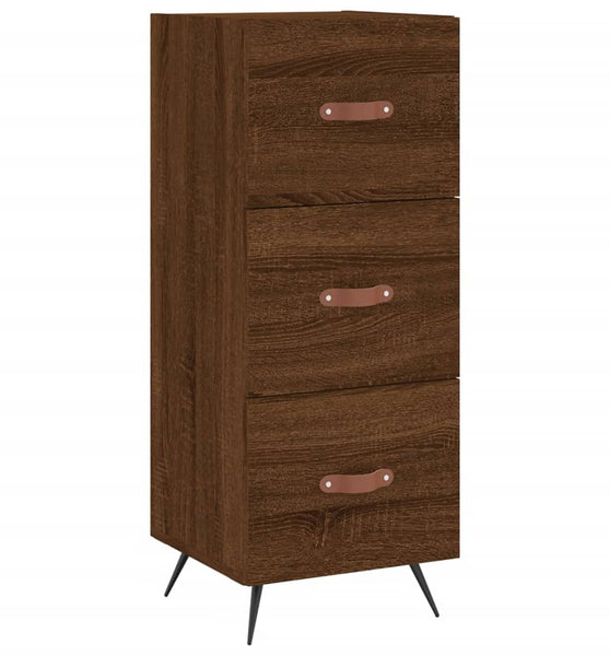 Sideboard Braun Eichen-Optik 34,5x34x90 cm Holzwerkstoff