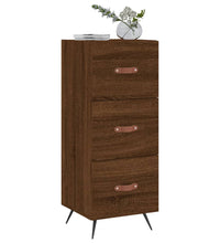 Sideboard Braun Eichen-Optik 34,5x34x90 cm Holzwerkstoff