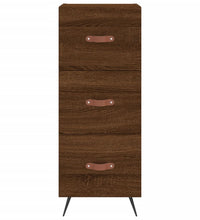Sideboard Braun Eichen-Optik 34,5x34x90 cm Holzwerkstoff