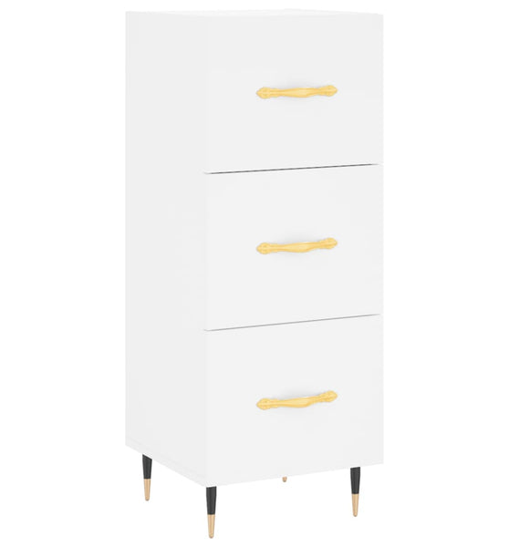 Sideboard Weiß 34,5x34x90 cm Holzwerkstoff