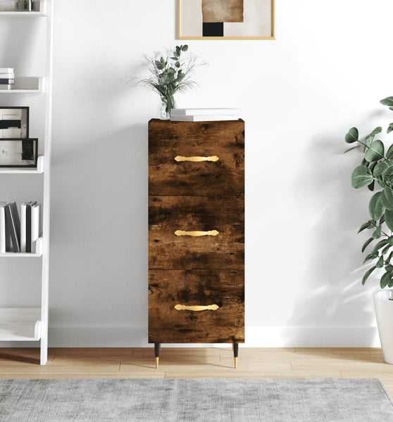 Sideboard Räuchereiche 34,5x34x90 cm Holzwerkstoff
