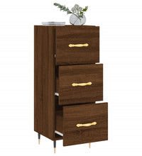 Sideboard Braun Eichen-Optik 34,5x34x90 cm Holzwerkstoff