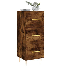 Sideboard Räuchereiche 34,5x34x90 cm Holzwerkstoff
