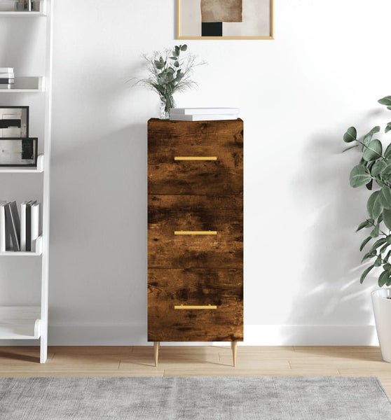 Sideboard Räuchereiche 34,5x34x90 cm Holzwerkstoff