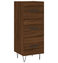 Sideboard Braun Eichen-Optik 34,5x34x90 cm Holzwerkstoff