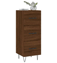 Sideboard Braun Eichen-Optik 34,5x34x90 cm Holzwerkstoff