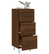 Sideboard Braun Eichen-Optik 34,5x34x90 cm Holzwerkstoff